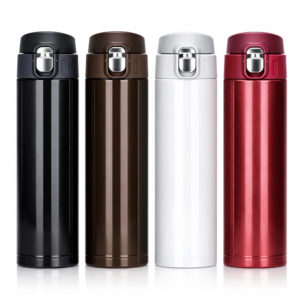 Garrafa Térmica De Aço Inox Clássica Para Água De 400ml