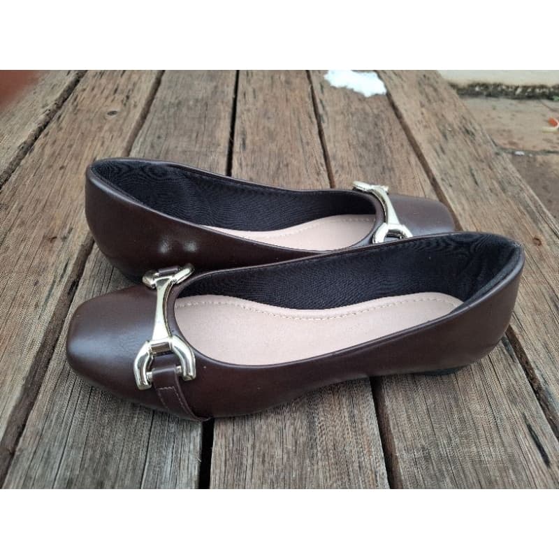 sapatilha confort flex bico quadrado