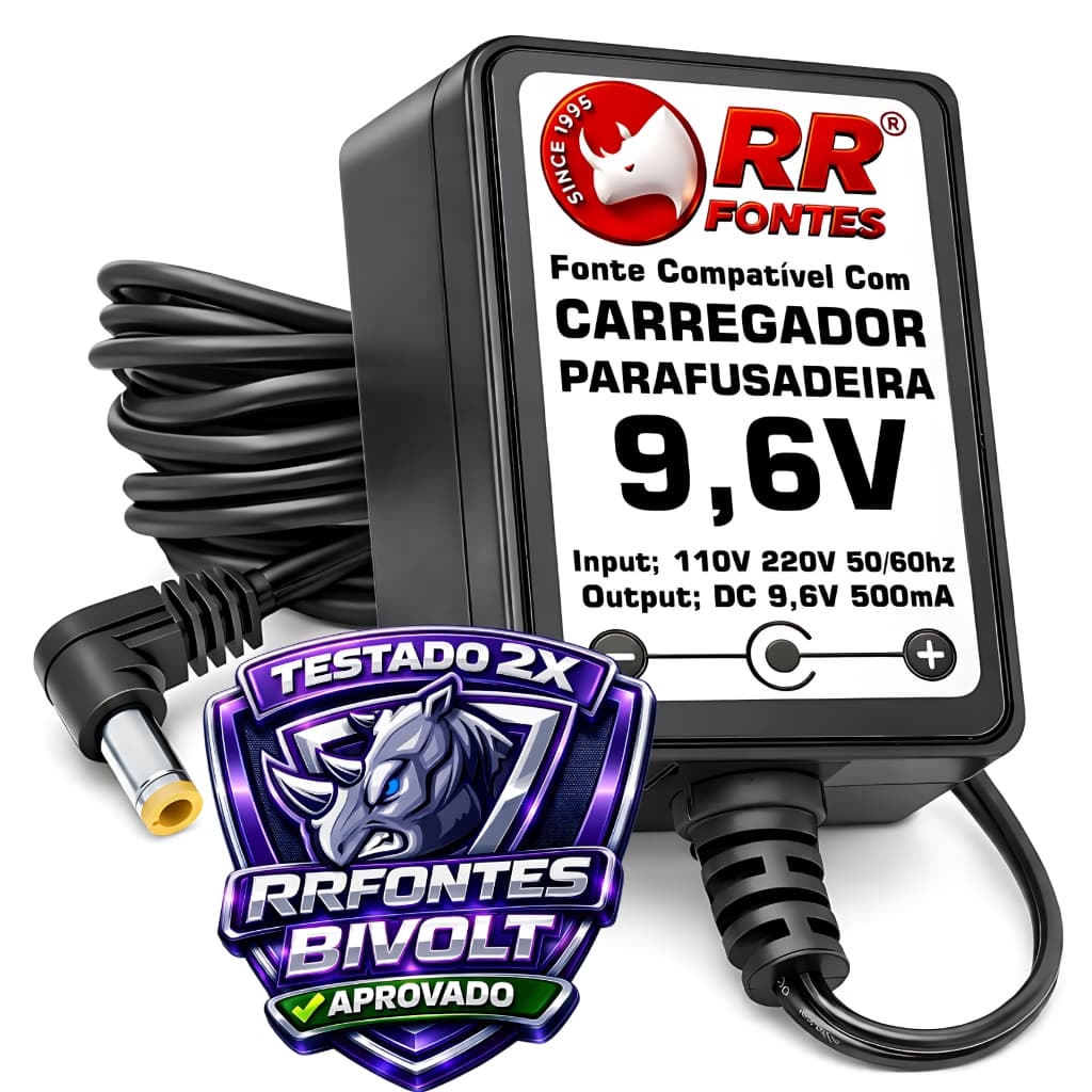 Carregador 9,6V Para Parafusadeira Furadeira Skil 2255 2211 2212