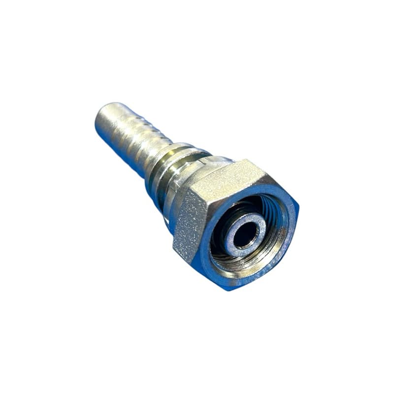 Terminal Hidráulico DKO 20 mm Rosca 20 mm para Mangueira 1 ou 2 Tramas de 1/2" pol.. Conexão Métrica O-Ring