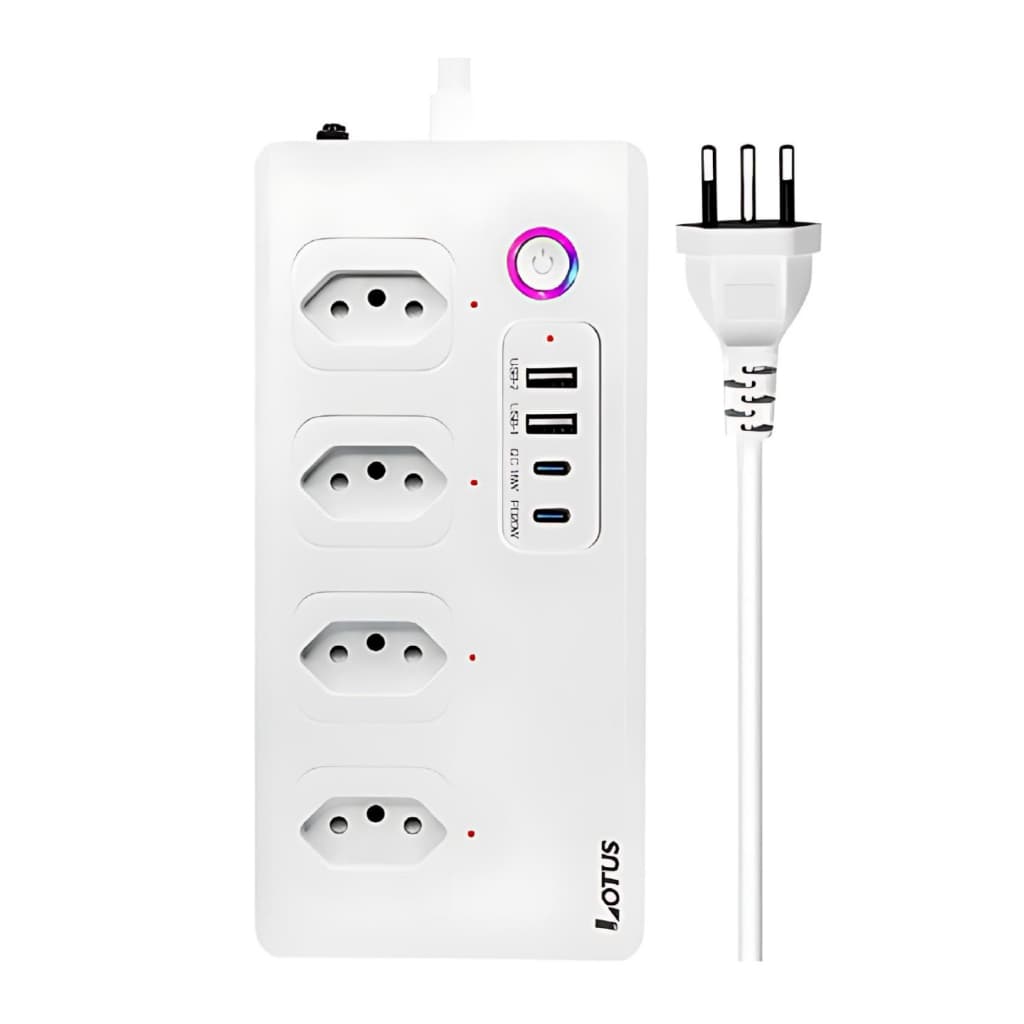 Plug Múltiplo De Tomada Inteligente Wi-Fi Plus Lotus