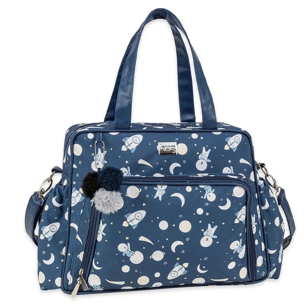 Bolsa Maternidade Hug Astronauta Azul Marinho Grande