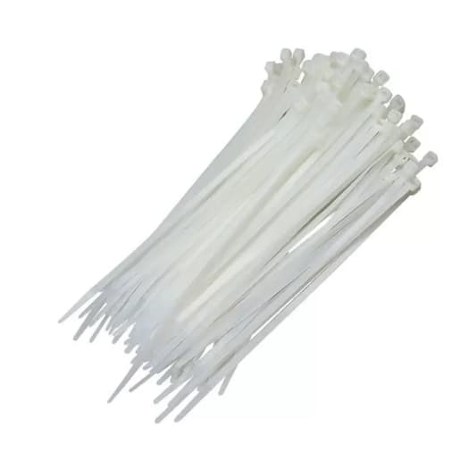 Abraçadeira De Nylon 30cm Presilha Enforca Gato Branco 100un