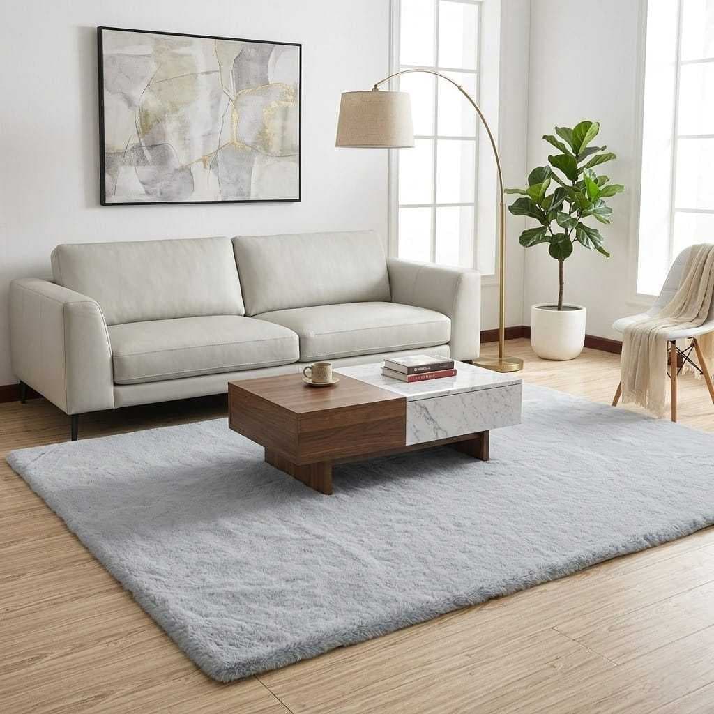 Tapete PELE DE COELHO Toque ULTRA MACIO Tamanho 2,00 x 2,40 Sala Quarto Super Conforto