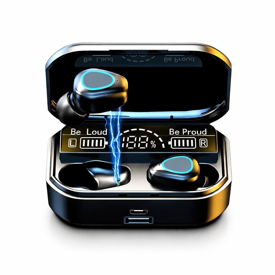 M10 TWS Fones de Ouvido Bluetooth 5.1 À Prova d'Água
