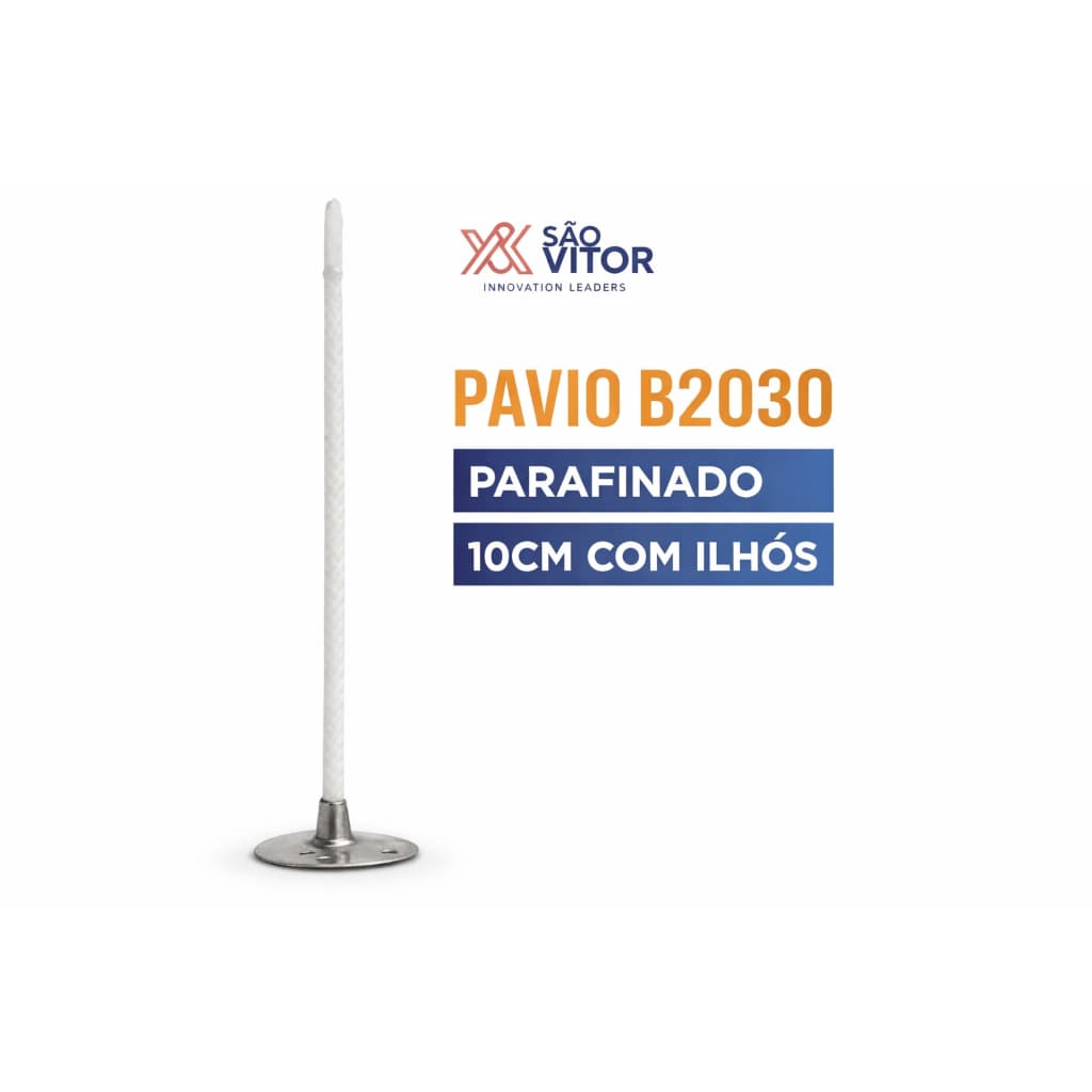 Pavio Para Velas Decorativas Artesanais com algodão parafinada com 2mm e 10CM - 100Uns