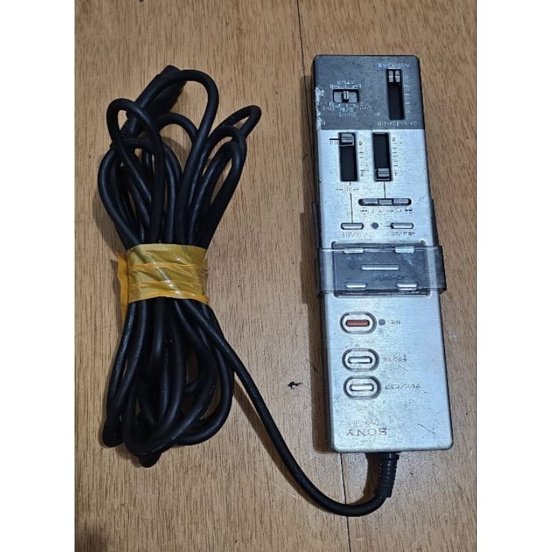 controle remoto com fio sony rm-78 para videocassete (vcr)