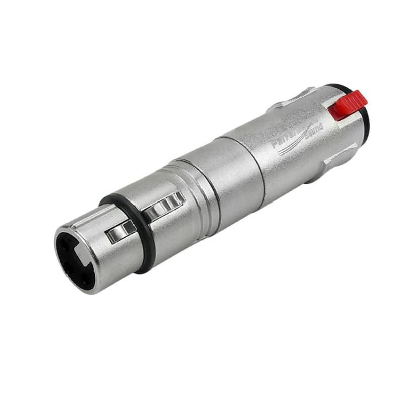 Adaptador Emenda Canon Xlr Fêmea X Jack P10 Fêmea Com Trava