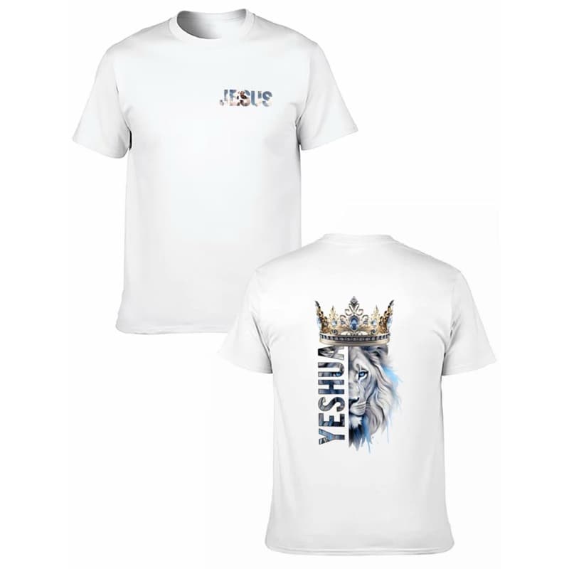 Camiseta Masculina Feminina 100% Algodão Religiosa Jesus Yeshua