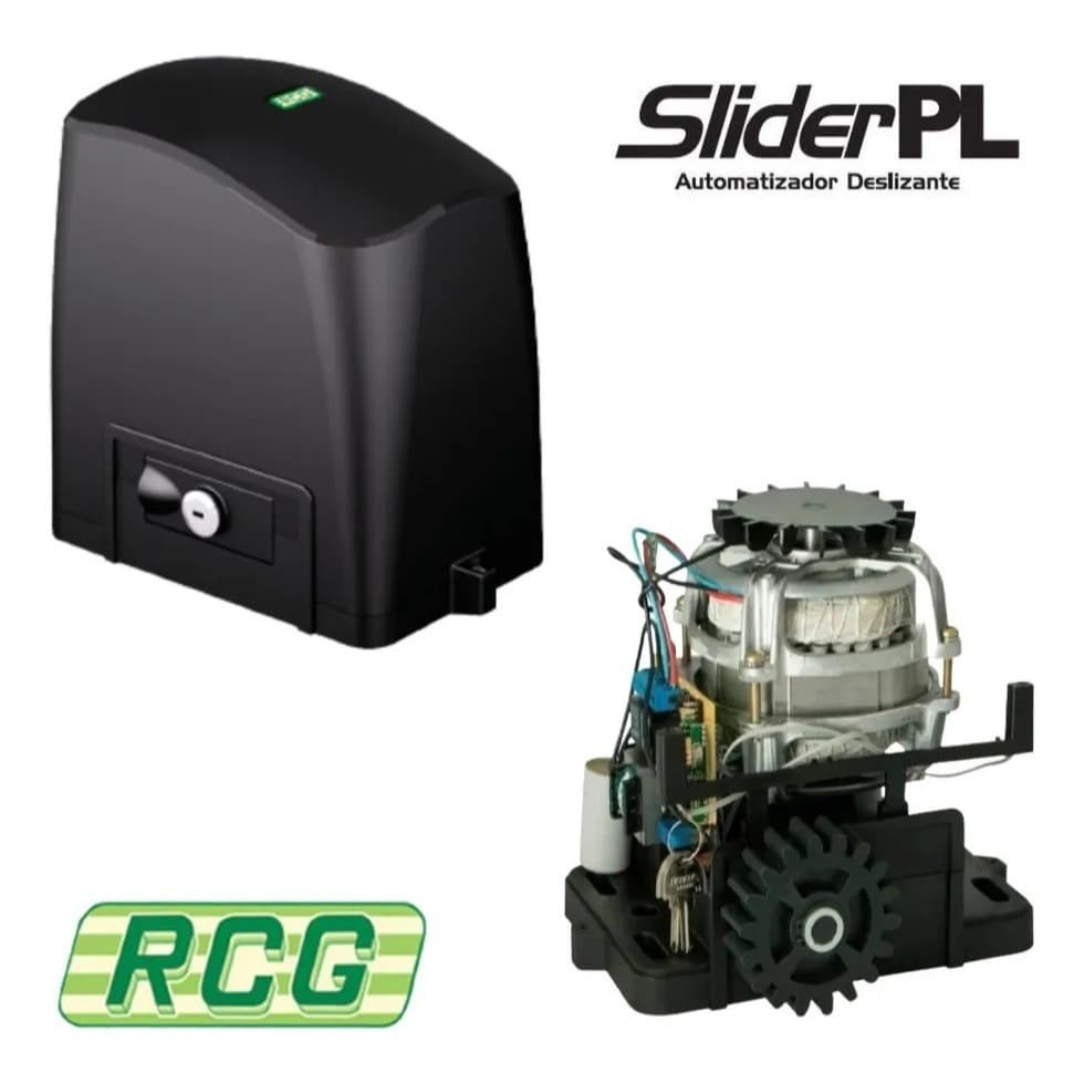 Motor maquina RCG PL 300 para portao deslizante 300kg  127v ou 220v - com ou sem cremalheira