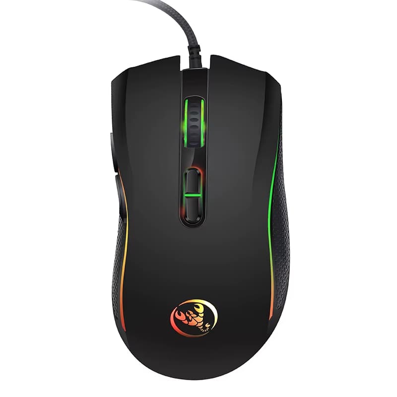 Novo mouse para jogos com fio gamer 7 botões 3200dpi led óptico usb mouse para jogos mouse mause para computador gamer