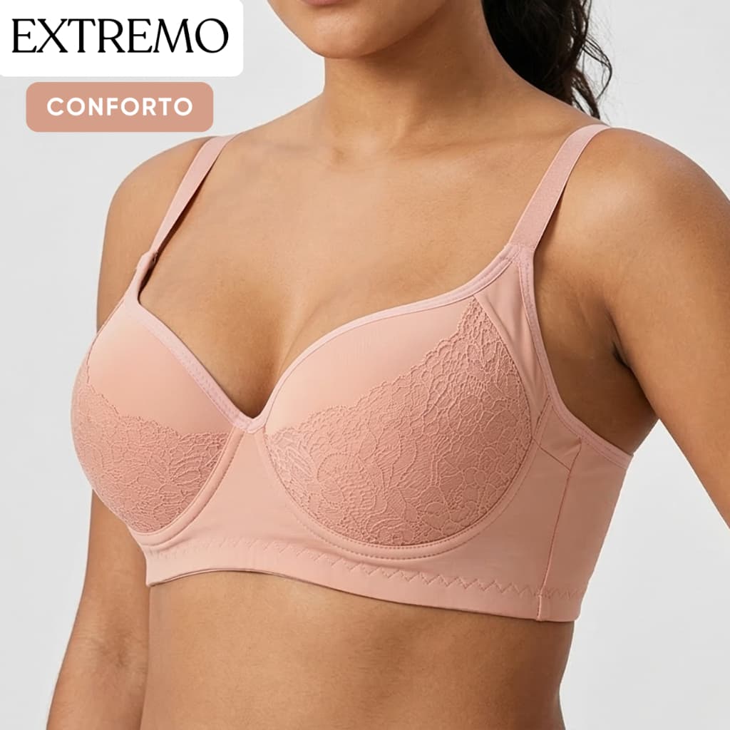 Sutiã Modelador Com Bojo Fecho Triplo Pós Cirúrgico Sutia Feminino Reforçado Alta Sustentação Sutiao