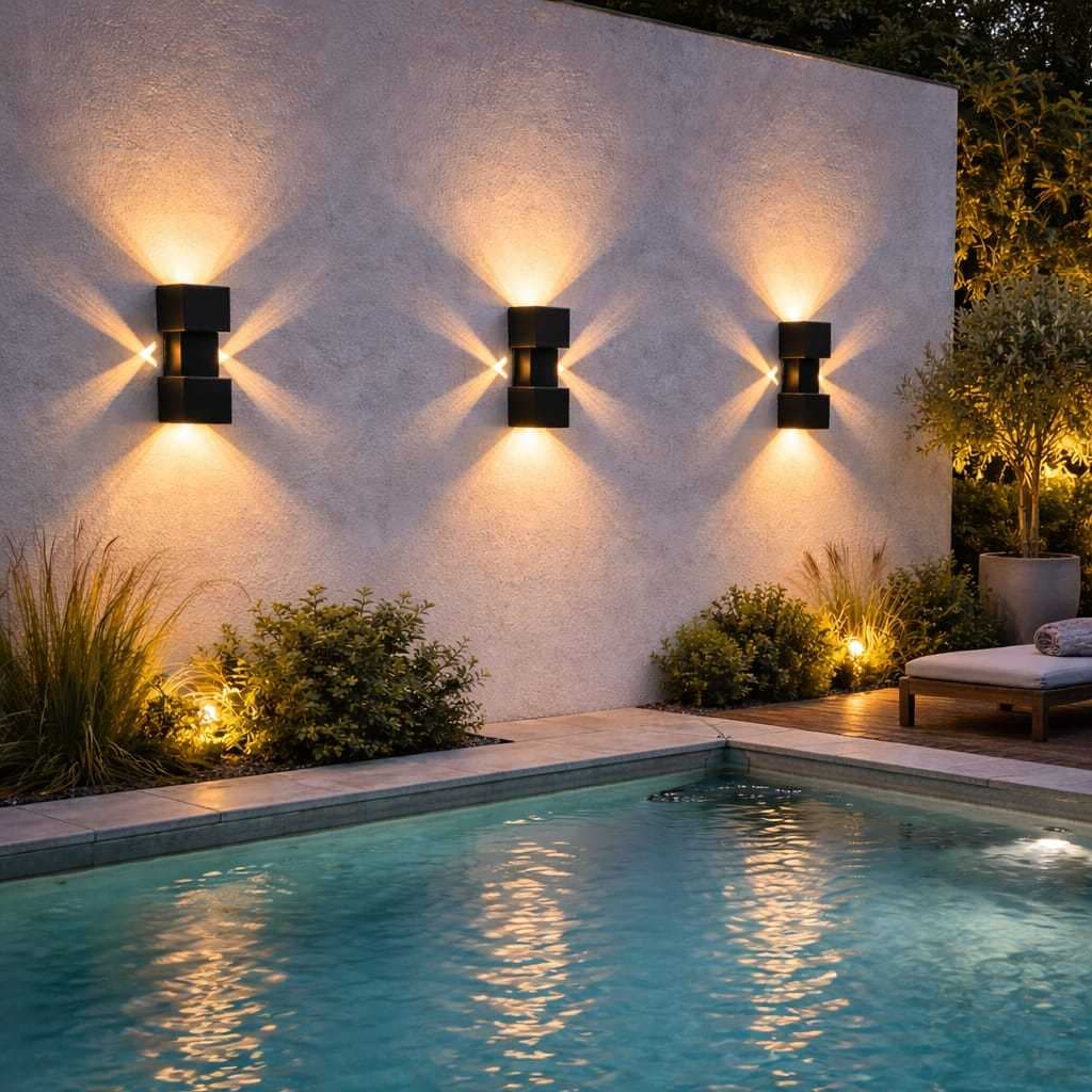 Arandela Perfil 25cm Luminária Alumínio Parede Efeito G9 Lâmpada Halopin Luz Quente 3000k Luz Fria 6500k
