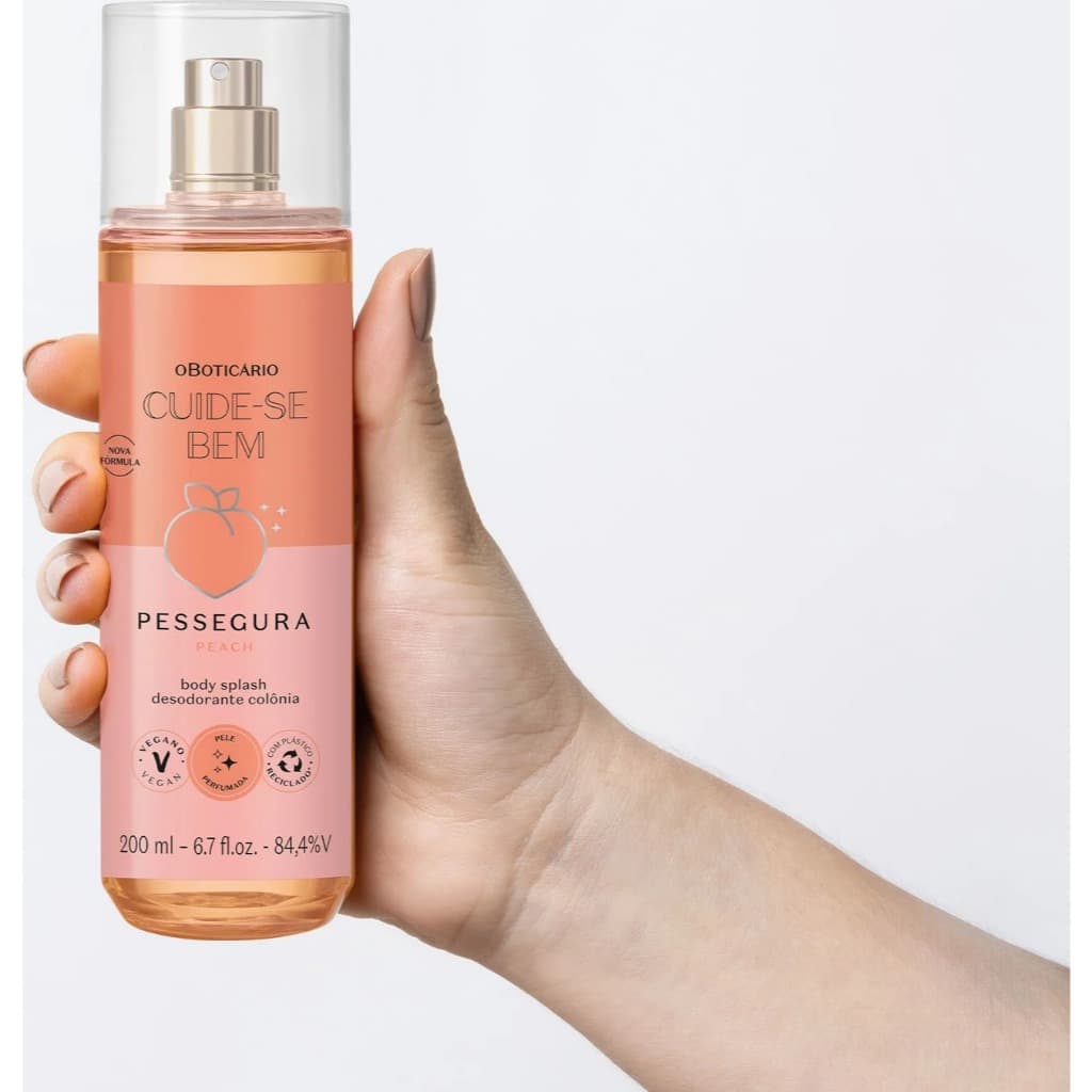 Body Splash Pessegura Cuide-Se Bem 100ml: O toque final irresistível para o seu dia a dia.