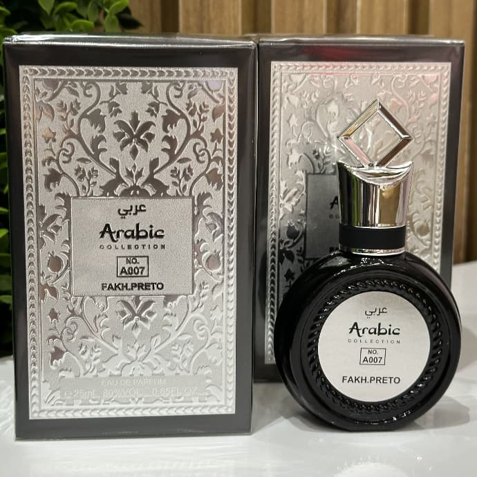 Perfume Arabic Collection A007 Fakh Preto Árabe Masculino 25ml