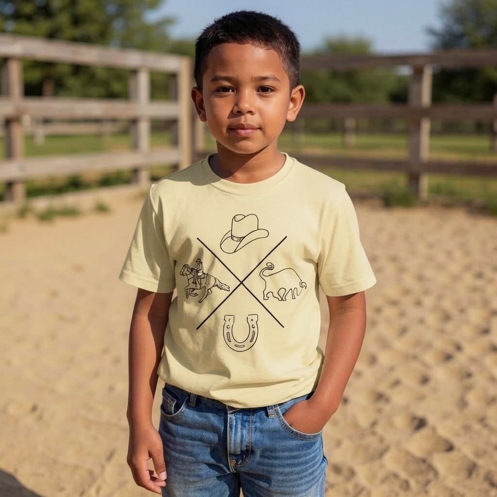 🐎 Camiseta Infantil  Estampa Agro ,Country, Farm – 100% Algodão Confortável,para o dia a dia