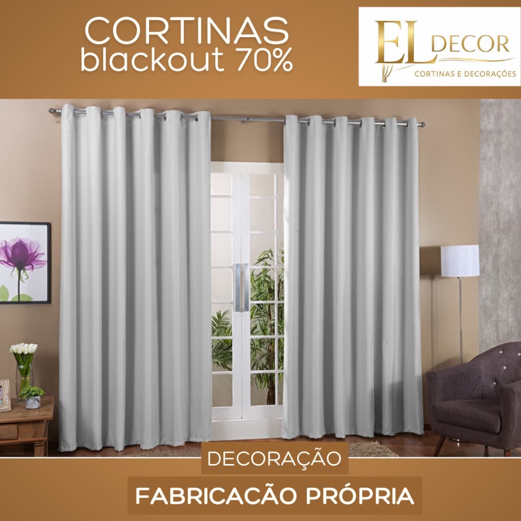 Cortina Blackout no Tecido Corta luz Sala e Quarto