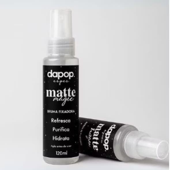 Bruma Fixadora Facial Matte Magic Dapop 120ml – Hidratação, Frescor e Fixação Prolongada da Maquiagem