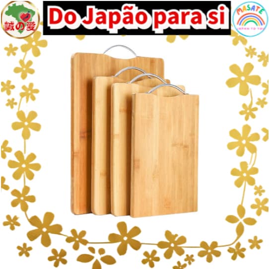 "Tábua de Cozinha em Bambu Premium OKUYOSHI - Revestimento em Óleo Vegetal, Resistente a Mofo e Odores, Tábua de Corte S