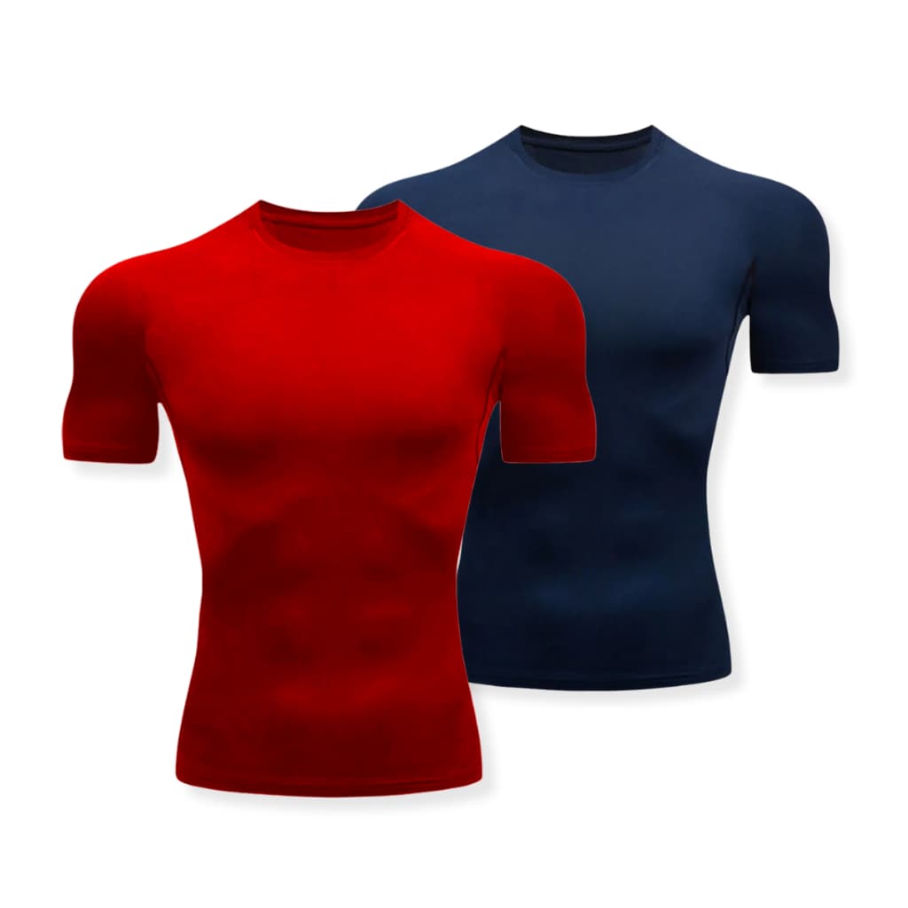 Kit 2 Camisas Compressao Dryfit Masculinas Cores Treino Academia Fitness Justa Rashguard