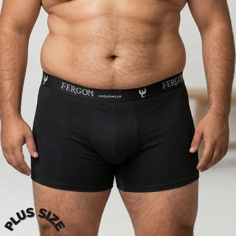 Kit 3 Cuecas Boxer Plus Size Microfibra G1 G2 Conforto Cores Lisas