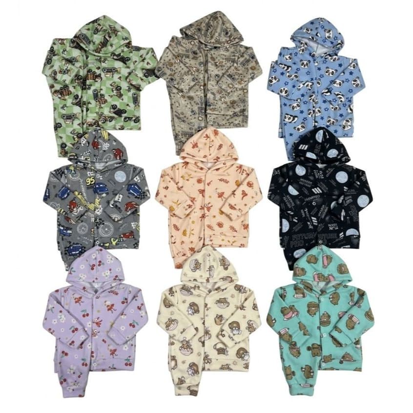 kit 2 Conjuntos De Soft Tamanho P-m-g 1-2-3 Em Promoção Menino/menina Enxoval De Bebê Inverno