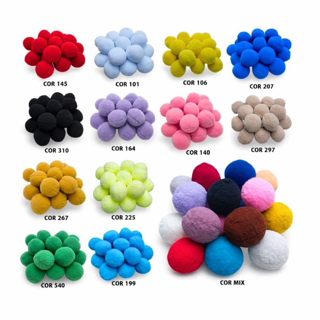 10 Pompom Bola Bolinha Grande Artesanato 40mm Escolha A Cor