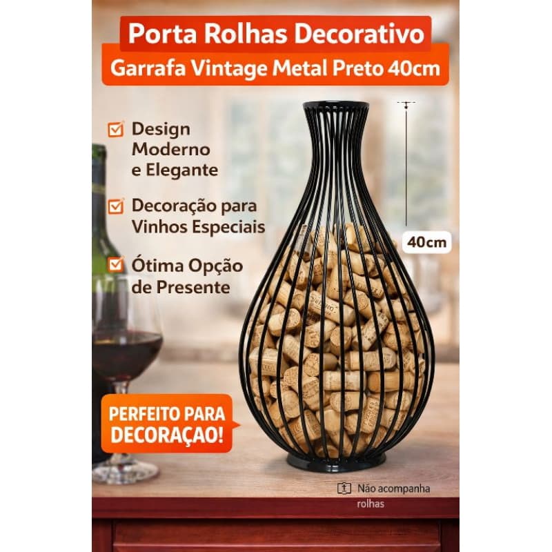 Porta Rolhas Decorativo