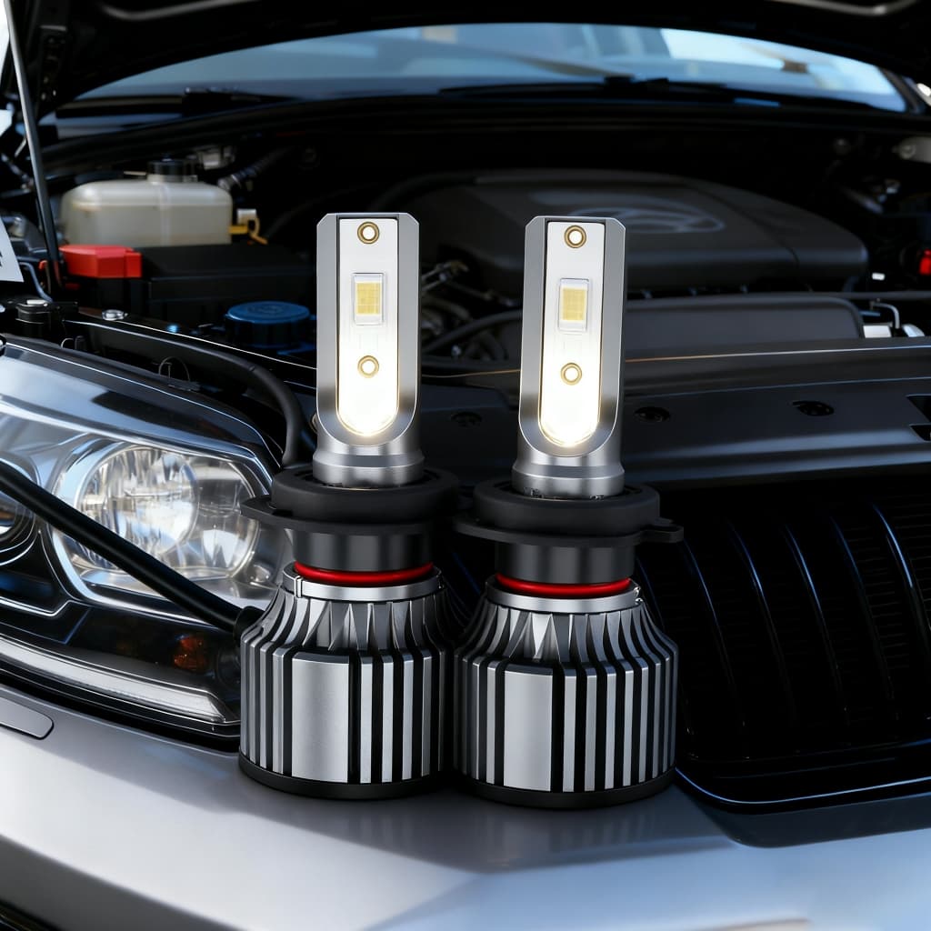Par Ultra Led Lâmpada Super Led H4  LED Carros Motos 6500K Super Branca H4
