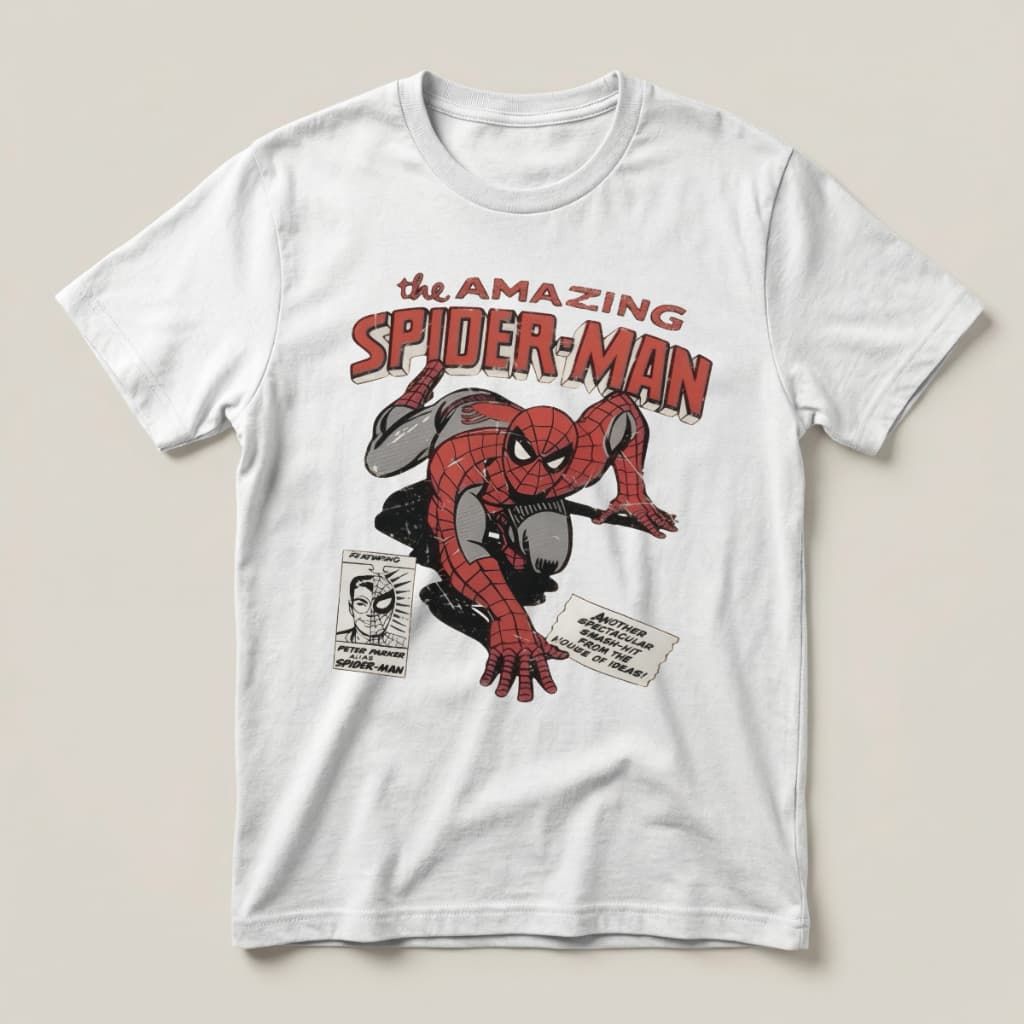 Camiseta Camisa Masculina Homem Aranha  Marvel 100% Algodão Geek