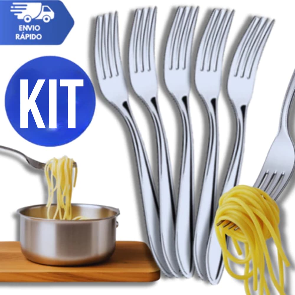 Garfo de Mesa em Inox Kit 18 36 54 72 Peças Alta Durabilidade Ideal para Refeições Elegantes