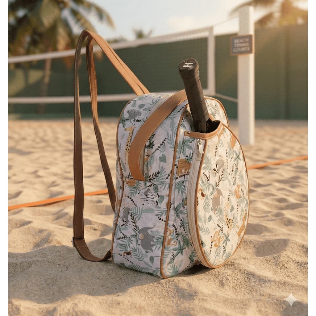 Mochila Raqueteira Beach Tennis Bolsa Impermeavel Para Raquete Com Ziper Praia Esporte Com Alça