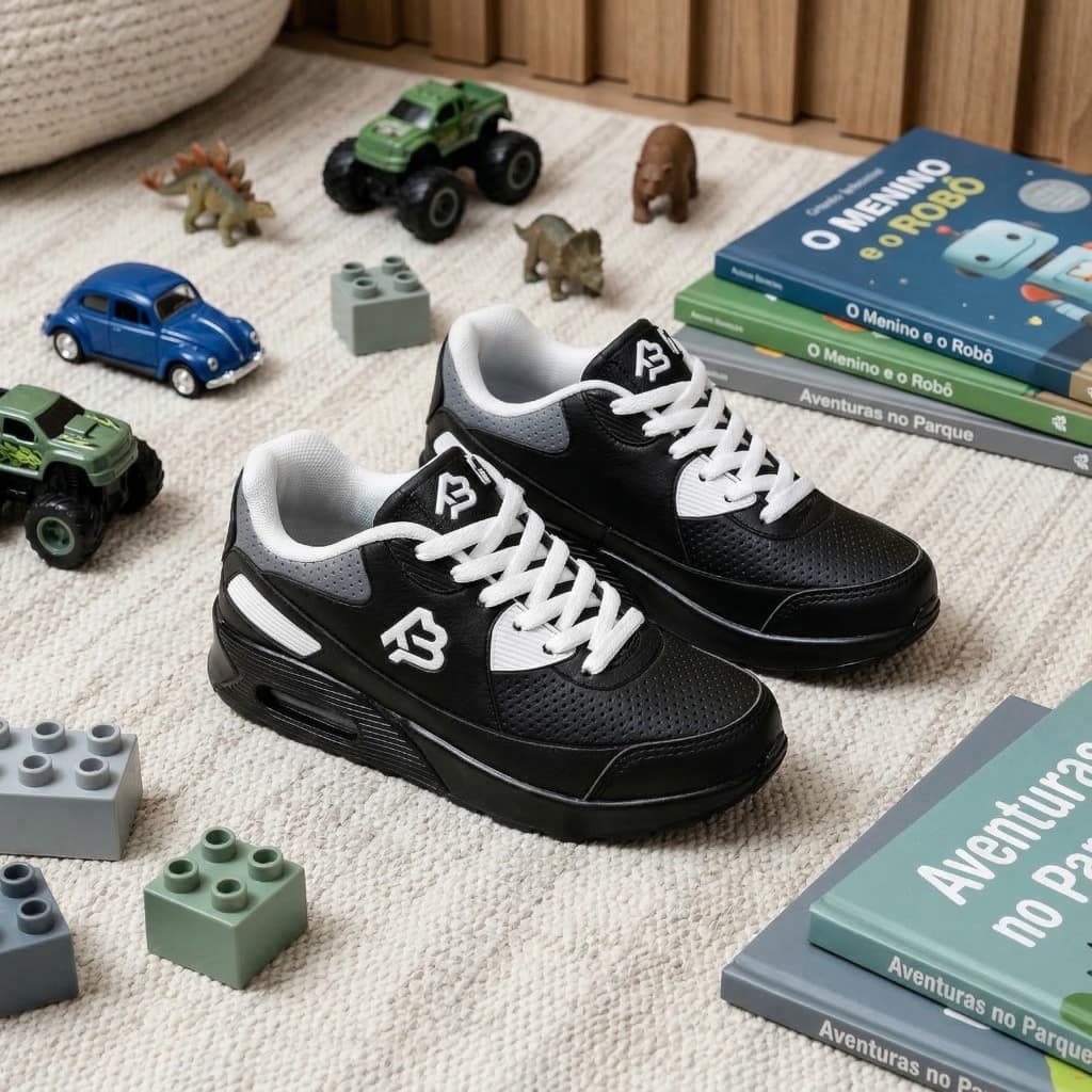 Tênis Infantil Conforto Máximo Para Criança Flexível Respirável