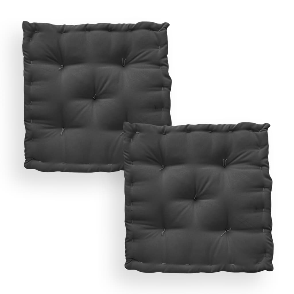 Kit 2 Almofadas Assento Futon 40x40cm Cadeira Banco Oxford Decorativo Pallet Cozinha Turco Casa