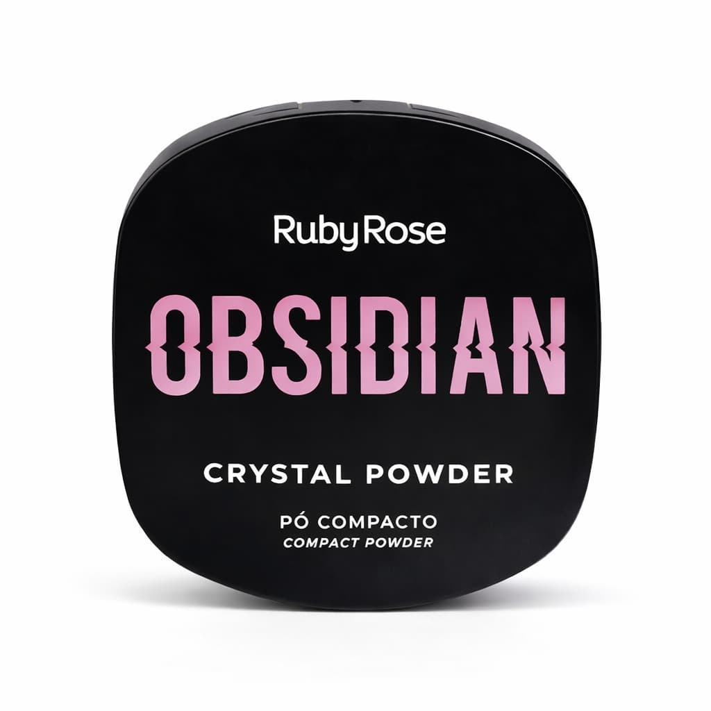 PÓ COMPACTO CRYSTAL POWDER RUBY ROSE Ultra Leve Aveludado Matte Natural
