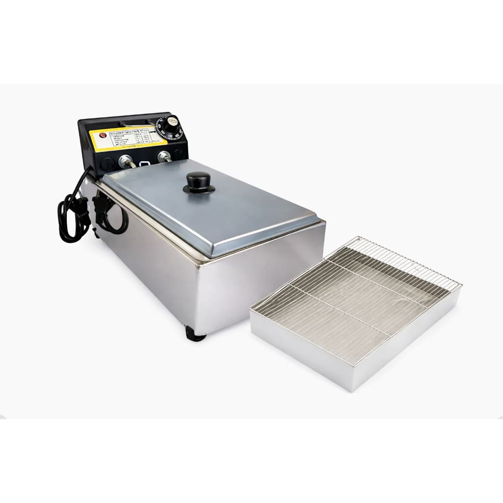 Fritadeira Elétrica Cuba 3,5L + Tampa Inox + Escorredor 35x25 Profissional Envio Imediato
