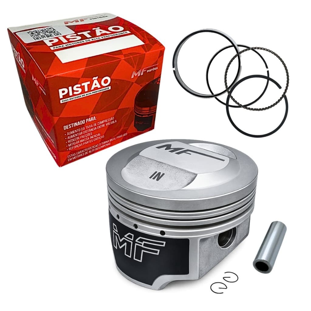 Kit Pistão Com Anéis Cg 160 Taxado Mf Pino 14mm