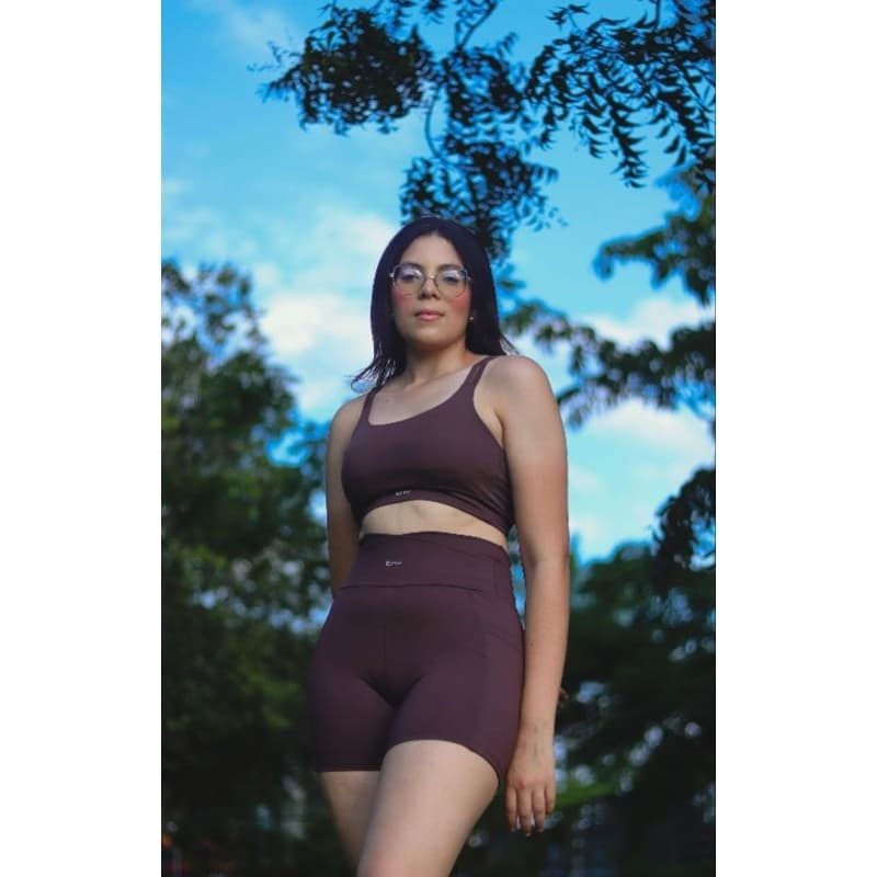 2 Conjunto Fitness Tamanho M para Academia, com qualidade Premium cor preto/marrom moda fitness