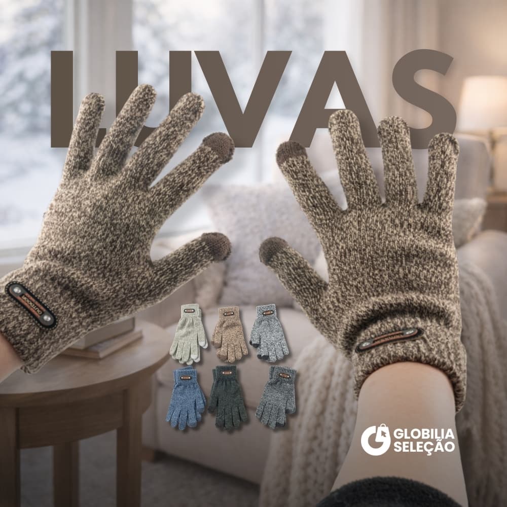 Luvas de lã peluda Grossa Feminina Masculino Adulto Inverno Quente Sensível FYX0702CE