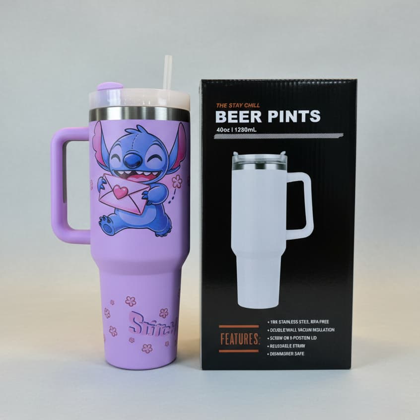 Copo Térmico 1200ml Personalizado - Stitch Premium