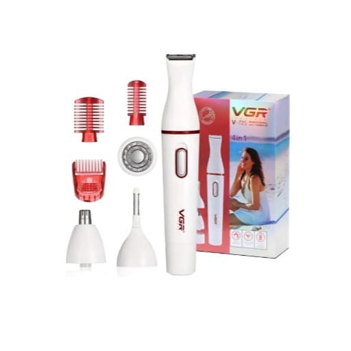 Depilador Feminino Kit Completo com 6 Peças Util Pratico Portatil
