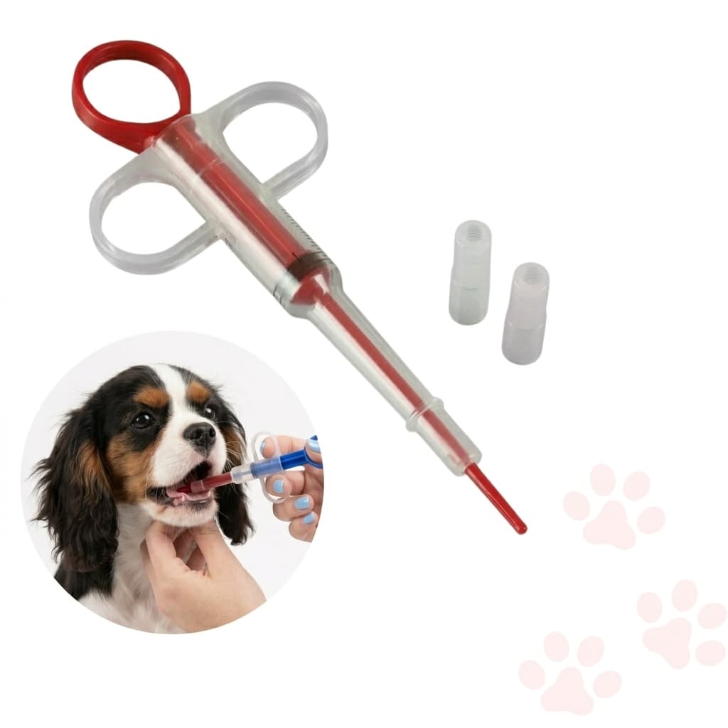 Aplicador De Comprimidos Remédios Alimentador Pet Seringa Para Cães e Gatos