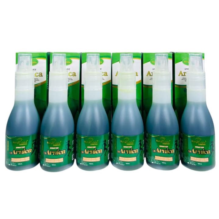 Spray Ice de Arnica de Fácil Aplicação que Alivia 150mL NatyFlora 6 Unidades