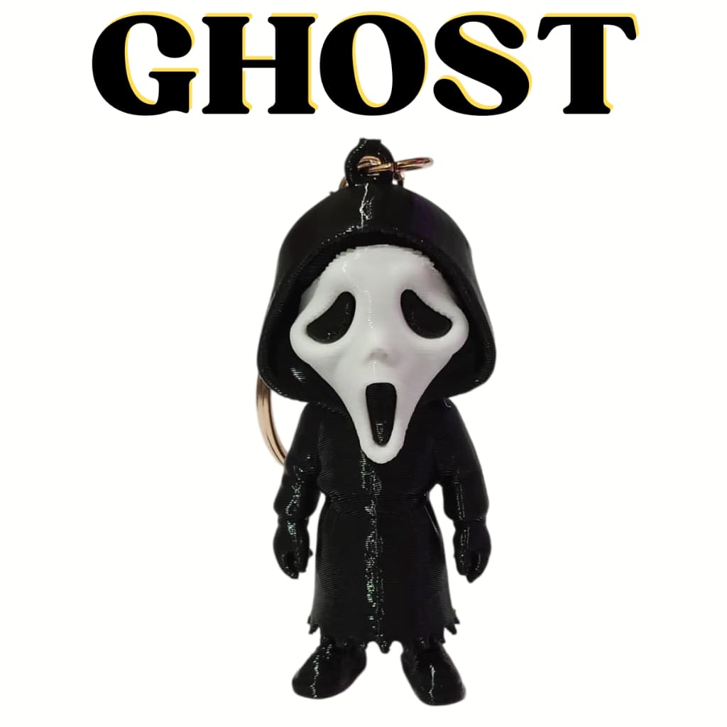 Chaveiro Ghostface | Chaveiro Pânico | Mini Figura | Terror | Geek | Halloween | Ghost