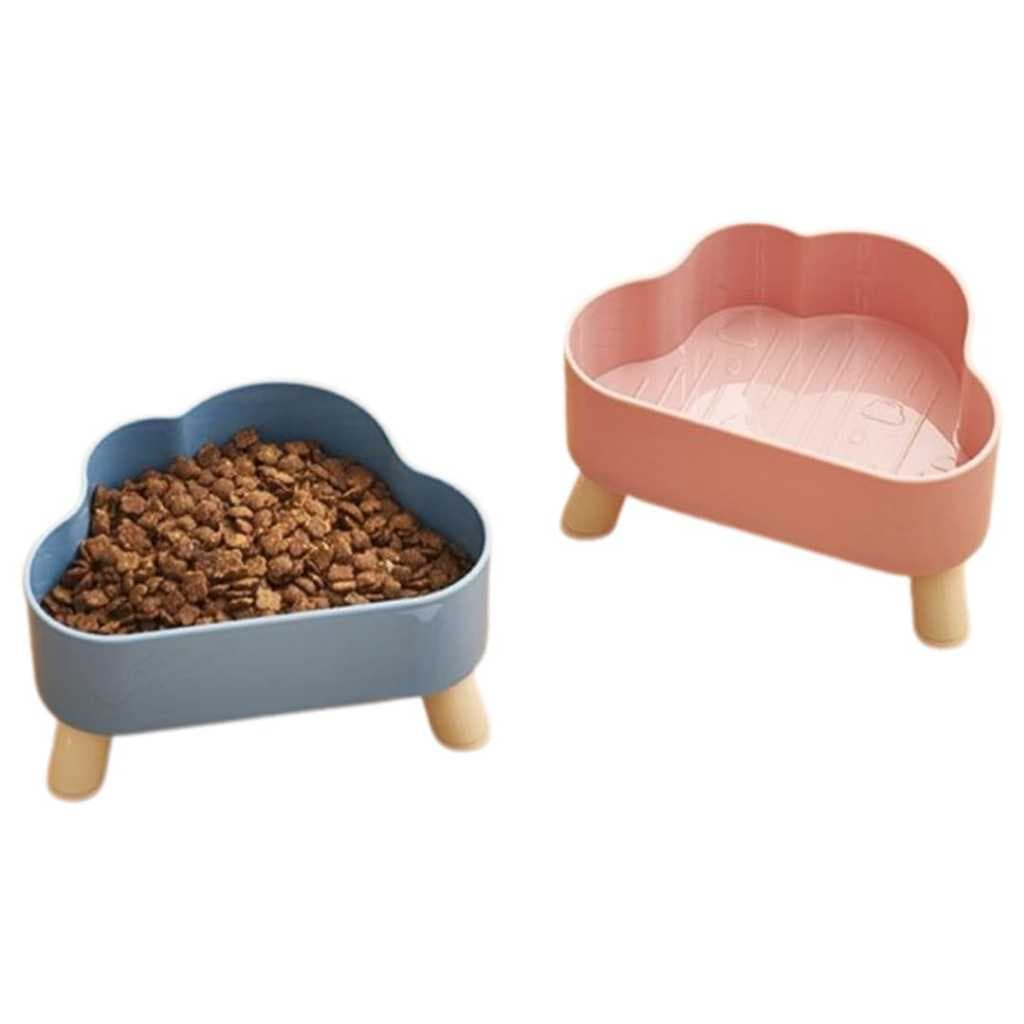 Comedouro Elevado Postura Correta Nuvem Design Ergonômico e Conforto para seu Gato ou Cão Pequeno