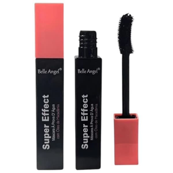 Máscara de Cílios Belle Angel Super Effect à Prova D’água Rímel Alongamento Volume Definição Longa Duração Preto