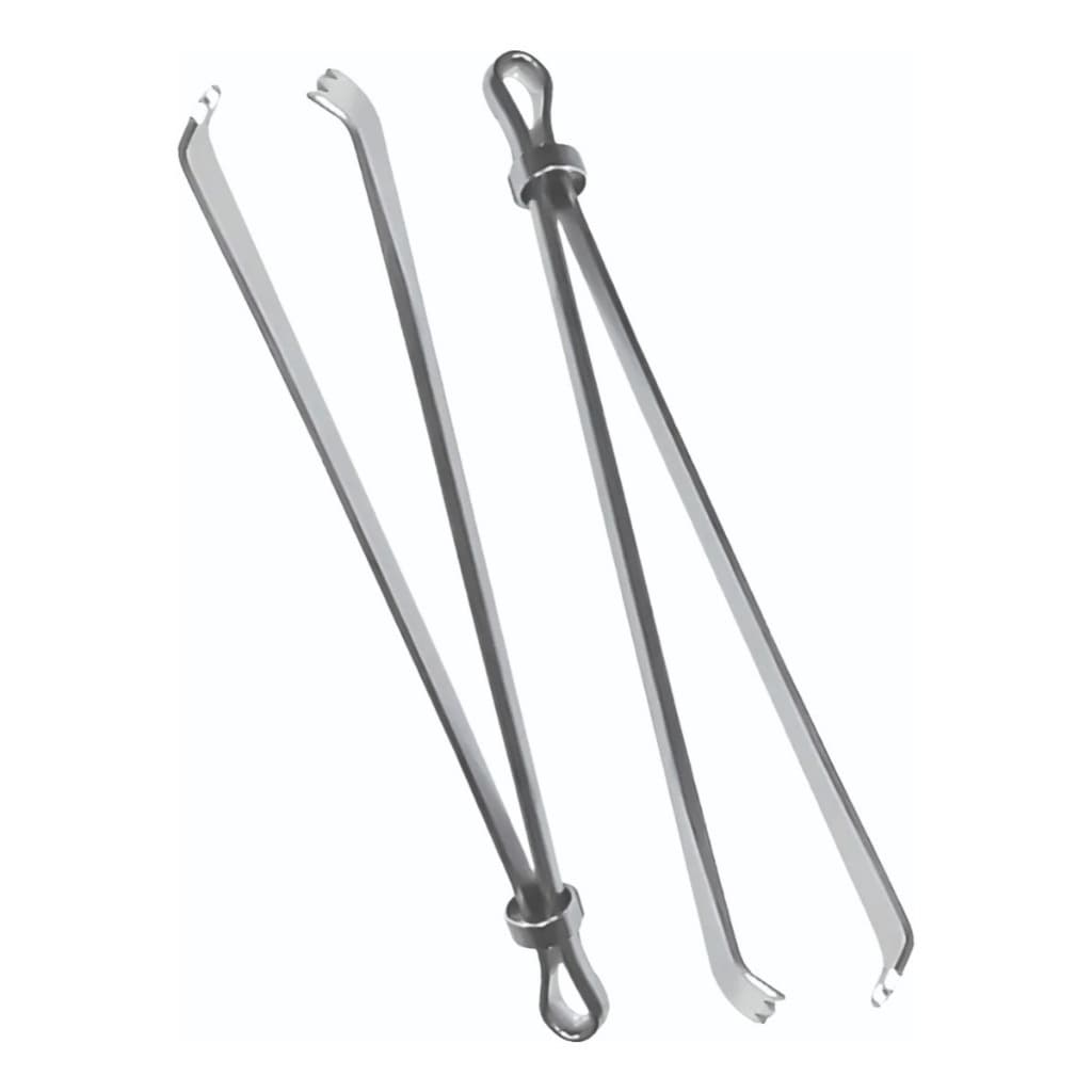 Passadores de Cordão com Garra Metálica - Resistente e Durável, Fácil de Manusear, 2 Unidades