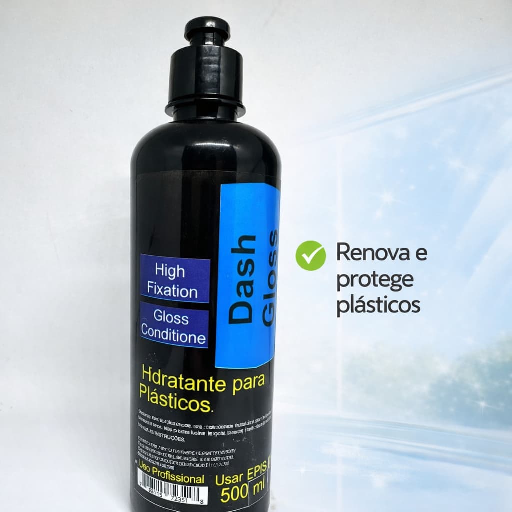 Hidratante para Plásticos Dash Gloss 500ml Renovador com Brilho Intenso e Proteção