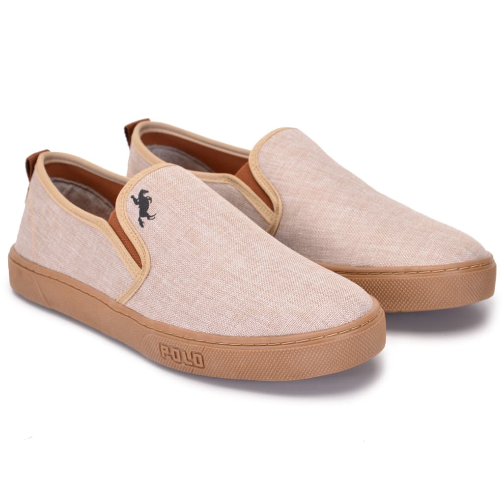 Tênis Slip On Polo White Masculino Late Casual Confortável Sem Cadarço Neutro Versátil Leve Macio