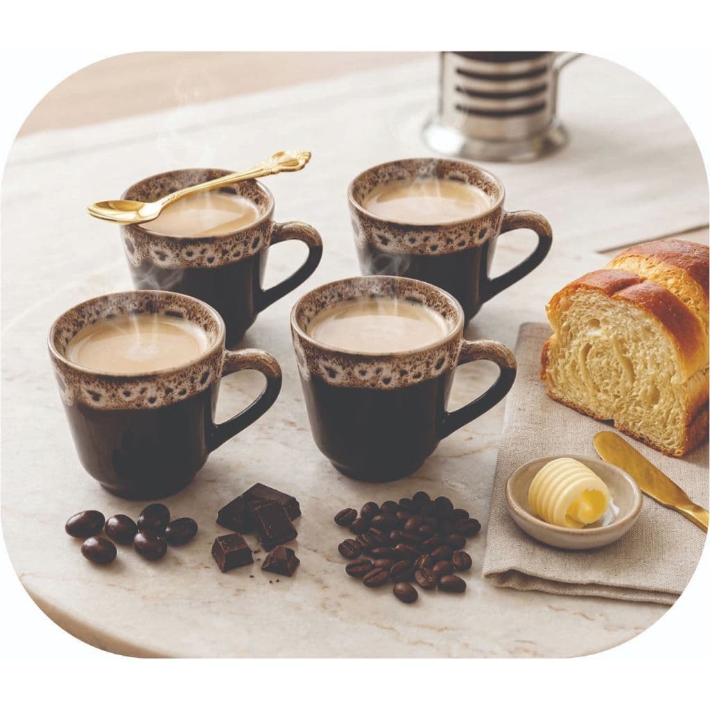 Jogo Xicara Café Chá Porcelana 200ml Caneca chicara Grande 6 Unidades Casa Mesa Decoração